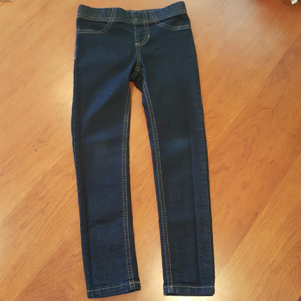 Cherokee brand glitter blue jean jeggings